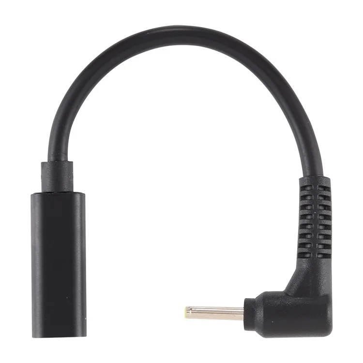 Plug à Courant Continu 5,5 x 0,7 mm Mâle à L'adaptateur Femelle de Type c Câble Adaptateur