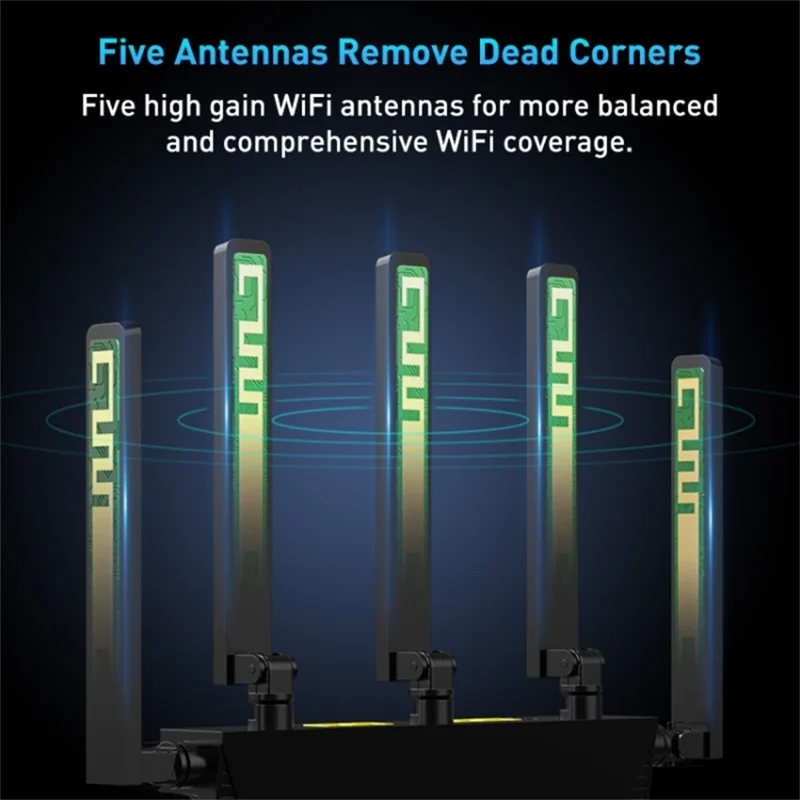 COMFAST CF-WR631AX 3000Mbps Wireless Router WiFi6 Dual Band Mesh Repeater with 6 High Gain Antennas