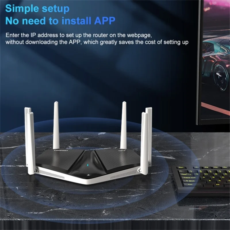 COMFAST CF-WR633AX Wireless Router 3000Mbps WiFi6 High Speed Dual Band Gigabit WiFi Repeater