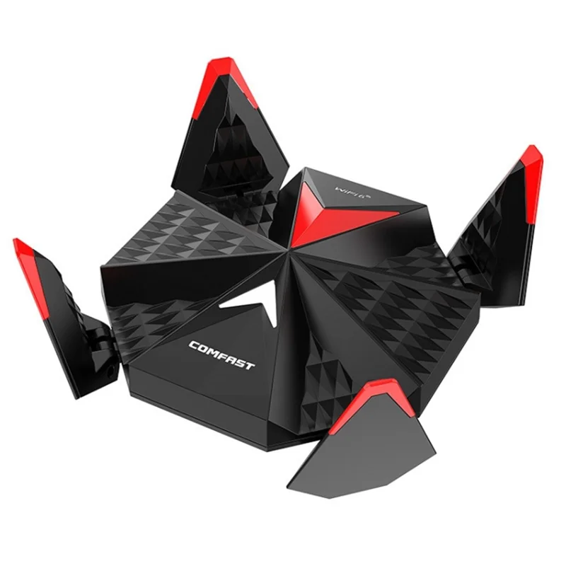 COMFAST CF-977AX 5400Mbps Tri-Band Wireless Network Card WiFi6 Type C Adapter with 4 External Antennas