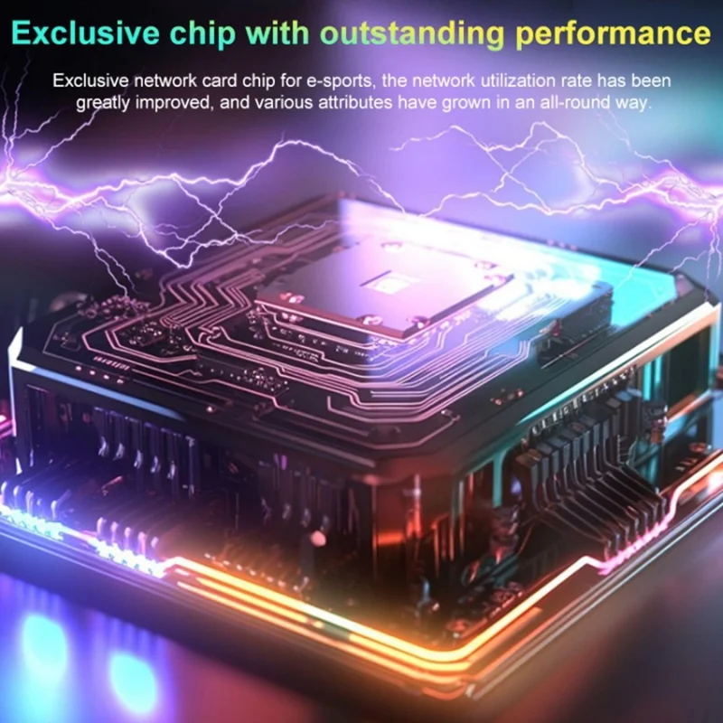 COMFAST CF-977AX 5400Mbps Tri-Band Wireless Network Card WiFi6 Type C Adapter with 4 External Antennas