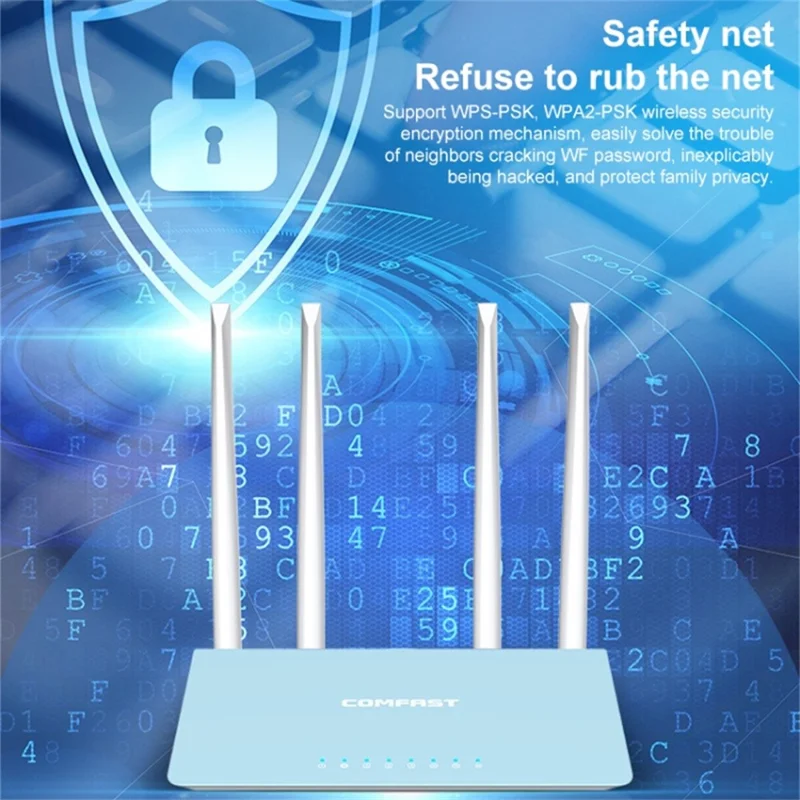 COMFAST WR616AC v2 1200Mbps Wireless Router 2.4GHz / 5.8GHz Dual Band WiFi Repeater Adapter