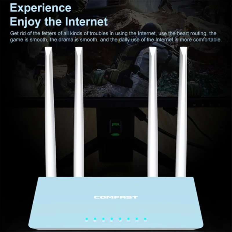 COMFAST WR616AC v2 1200Mbps Wireless Router 2.4GHz / 5.8GHz Dual Band WiFi Repeater Adapter