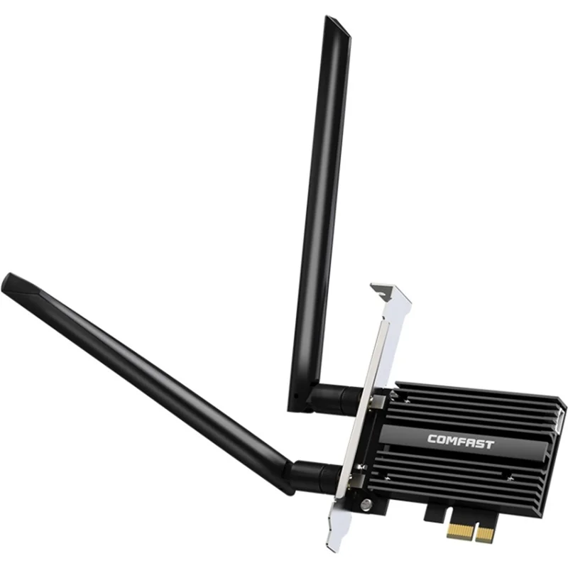 COMFAST CF-AX200Pro For Desktop PC WiFi Network Card 3000Mbps Dual Band Bluetooth-compatible 5.0 PCIE Adapter