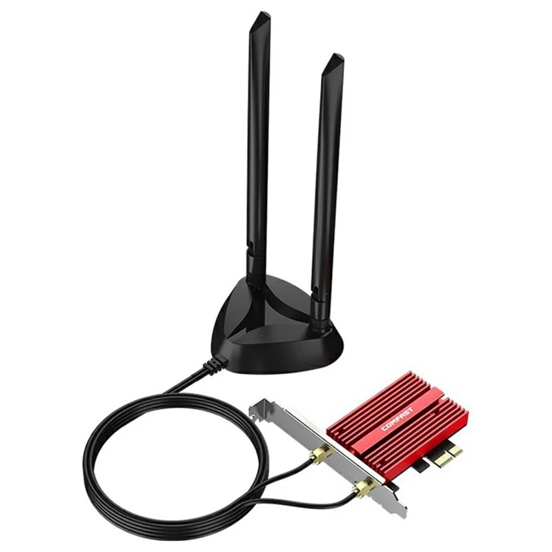 COMFAST CF-AX210Plus Trådlöst nätverkskort 5374M Tribands Gigabit PCIe WiFi 6E-adapter