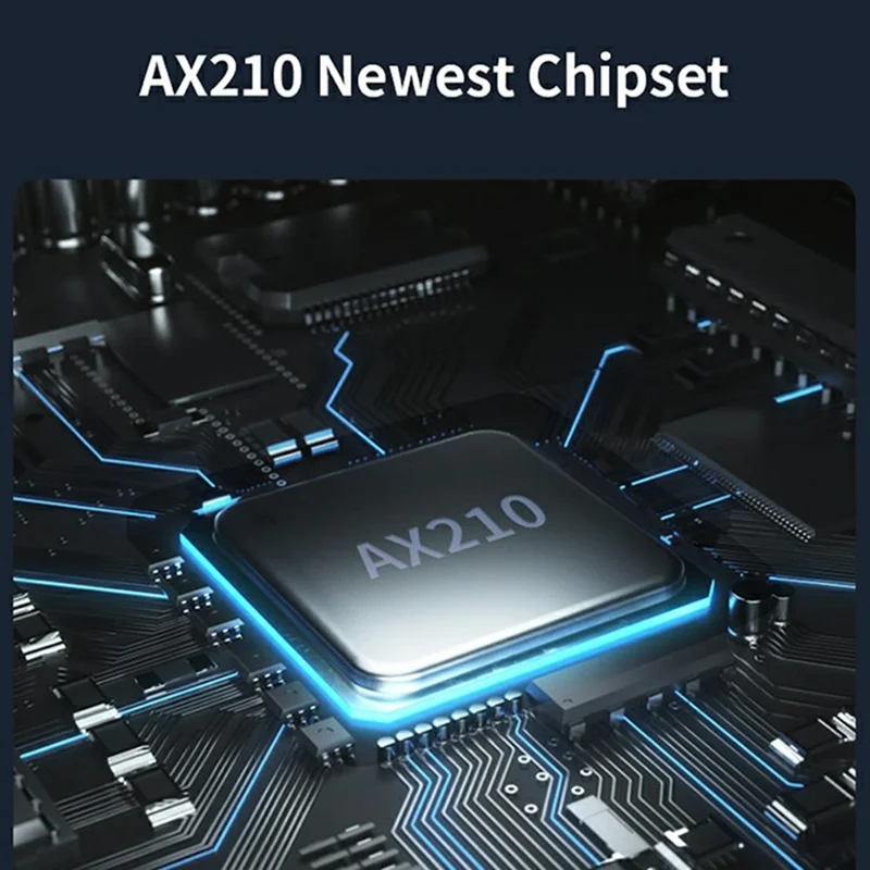 COMFAST CF-AX210Plus Trådlöst nätverkskort 5374M Tribands Gigabit PCIe WiFi 6E-adapter