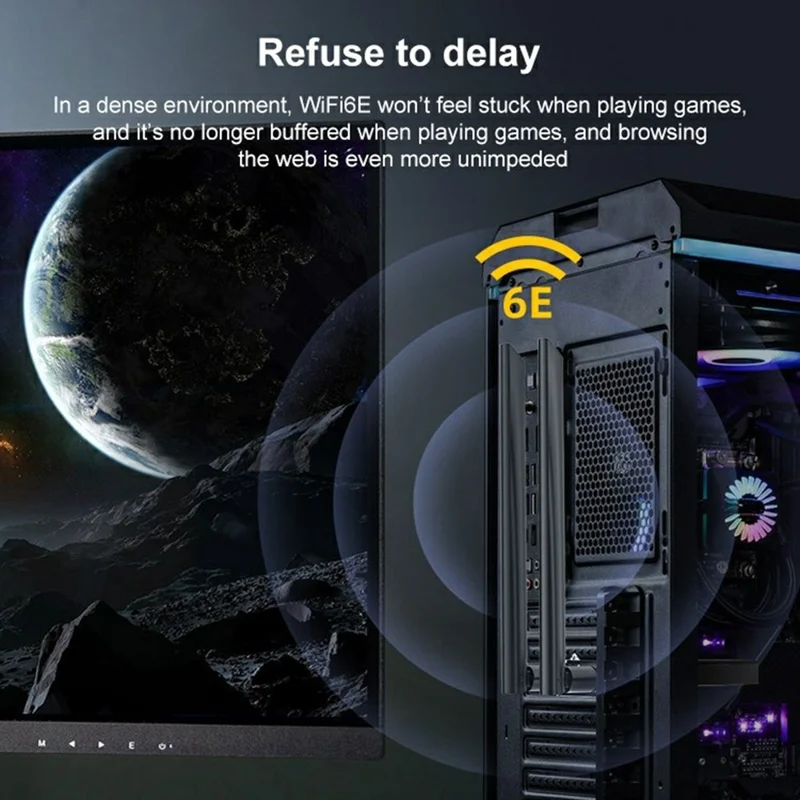 COMFAST CF-AX210Pro PCIe WiFi 6 Network Card Gigabit Wireless Adapter BT 5.2 Network Tool