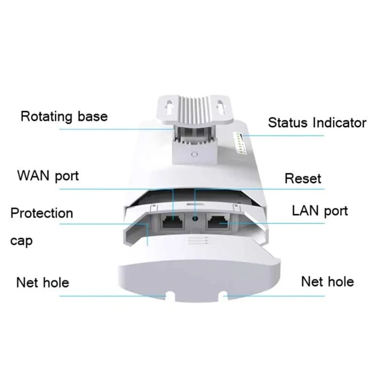 COMFAST CF-E120A 5.8G Outdoor Surveillance 300Mbps Wireless High Power Monitoring CPE Bridge