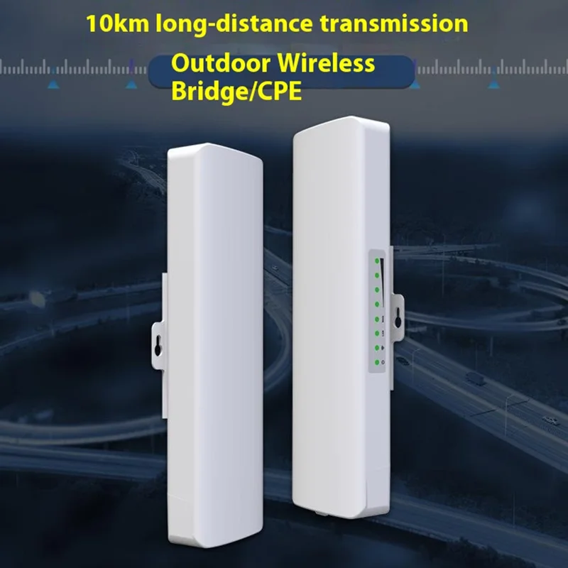 COMFAST CF-E312A 5.8GHz Wireless Bridge Long Range Transmission 300Mbps for Monitoring Engineering 10KM Network Bridge