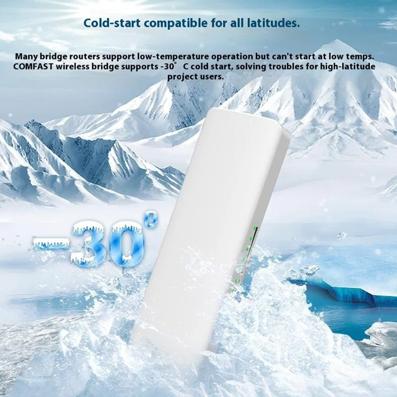 COMFAST CF-E312A 5.8GHz Wireless Bridge Long Range Transmission 300Mbps for Monitoring Engineering 10KM Network Bridge