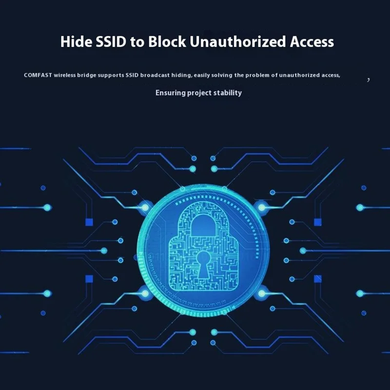 COMFAST CF-E312A 5.8GHz Wireless Bridge Long Range Transmission 300Mbps for Monitoring Engineering 10KM Network Bridge