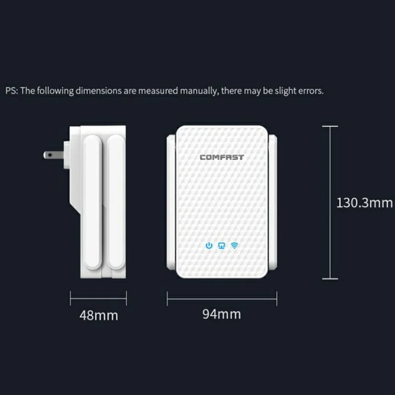 COMFAST CF-XR186 WiFi Range Extender Dual Band 5G Gigabit 3000M Wireless Repeater  /  Booster with 4 Antennas
