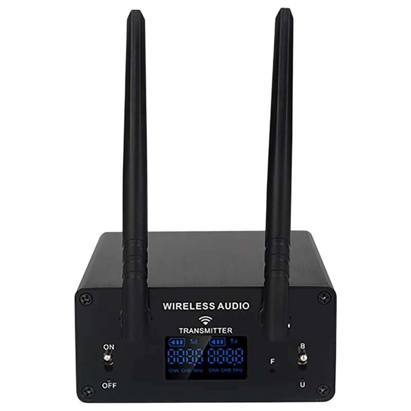 AU680A Trådlös ljudsändare-mottagare XLR-uttag Låg latens Lång räckvidd 100 m / 328 fot – US-uttag