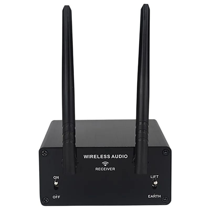 AU680A Trådlös ljudsändare-mottagare XLR-uttag Låg latens Lång räckvidd 100 m / 328 fot – US-uttag