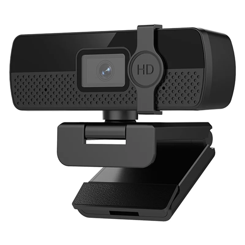 L57 Computer USB-webkamera med privatlivsbeskyttelsesdæksel 4K HD autofokus-kamera til konference og direkte streaming - Sort