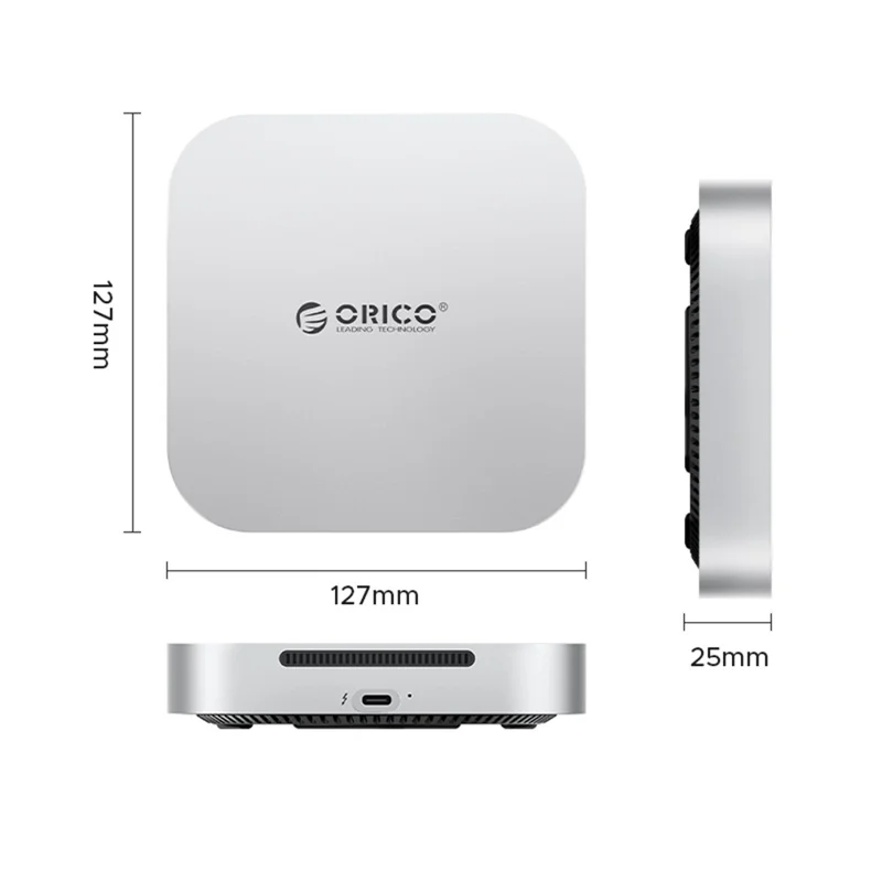 ORICO M4PRO MiniMate 2TB skrivbordsenhets hårddisk extern SSD 40 Gbps läs- och skrivhastighet för Windows / Linux / Mac / HarmonyOS - Vit / UK-uttag