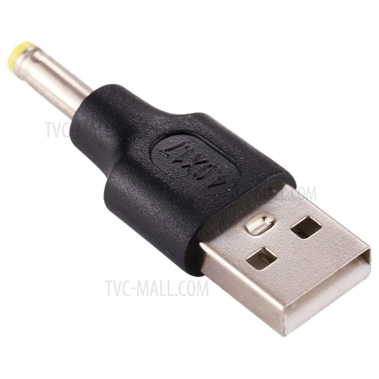 10Pcs DC Power Plug 4.0 x 1.7mm Male To USB 2.0 Male Adapter