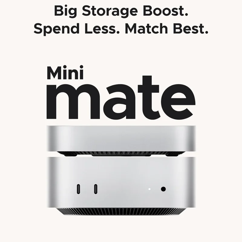 ORICO M4PRO MiniMate 4TB Skrivbordsdisk Extern SSD med 40 Gbps Läs-/skrivhastighet för Windows / Linux / Mac / HarmonyOS – Vit / UK-uttag