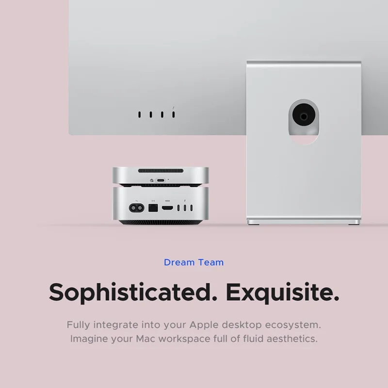 ORICO M4PRO MiniMate 4TB Skrivbordsdisk Extern SSD med 40 Gbps Läs-/skrivhastighet för Windows / Linux / Mac / HarmonyOS – Vit / UK-uttag