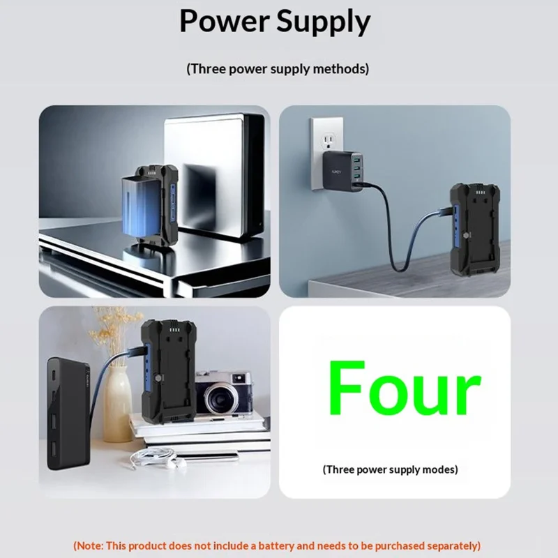 GT-HDWL500D 500m 1080P HD Wireless Transmitter and Receiver Set for Photography Live Streaming, with 2 Batteries + Charger