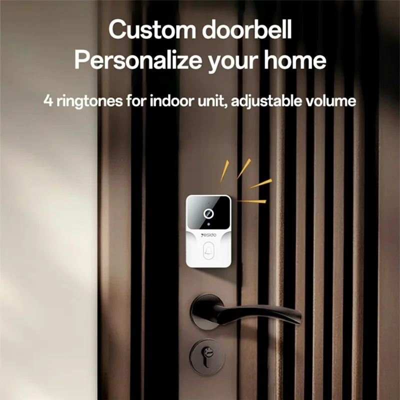 YESIDO KM27 2.4G Wireless Video Doorbell with Visual Two-Way Chat  /  Night Vision for Home
