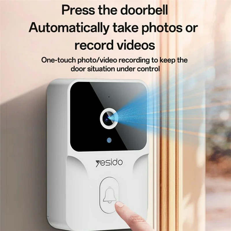 YESIDO KM27 2.4G Wireless Video Doorbell with Visual Two-Way Chat  /  Night Vision for Home