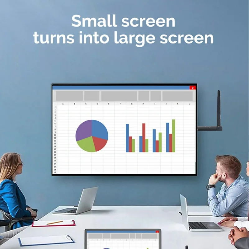 AM18052T Wireless HD Transmitter / Receiver Set Screen Mirror  /  Extend Adapter for TV  /  Projector  /  Monitor