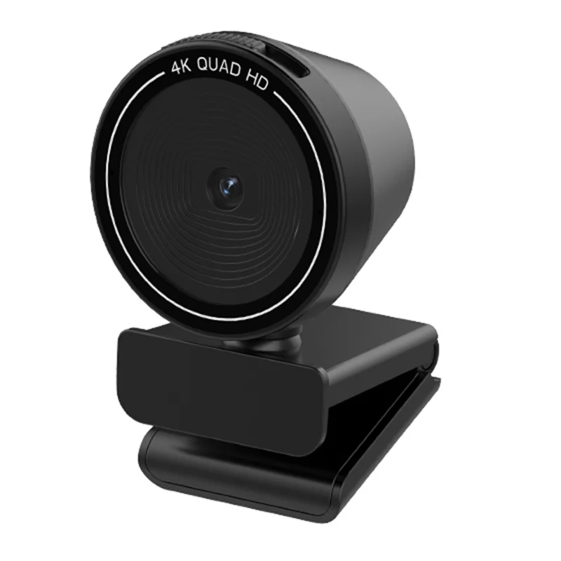 L5311 4K Ultra HD Computercamera zonder afstandsbediening Type-C aansluiting Autofocuscamera met draaibaar voetstuk - Zwart