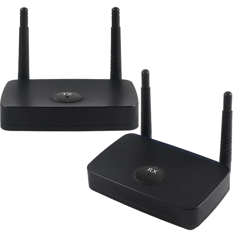 MEASY AM1880 Drahtloser Display-Adapter mit 800 m Reichweite, HD/VGA-Dual-Output, 1080P 60 Hz, Sender und Empfänger Set – EU-Stecker