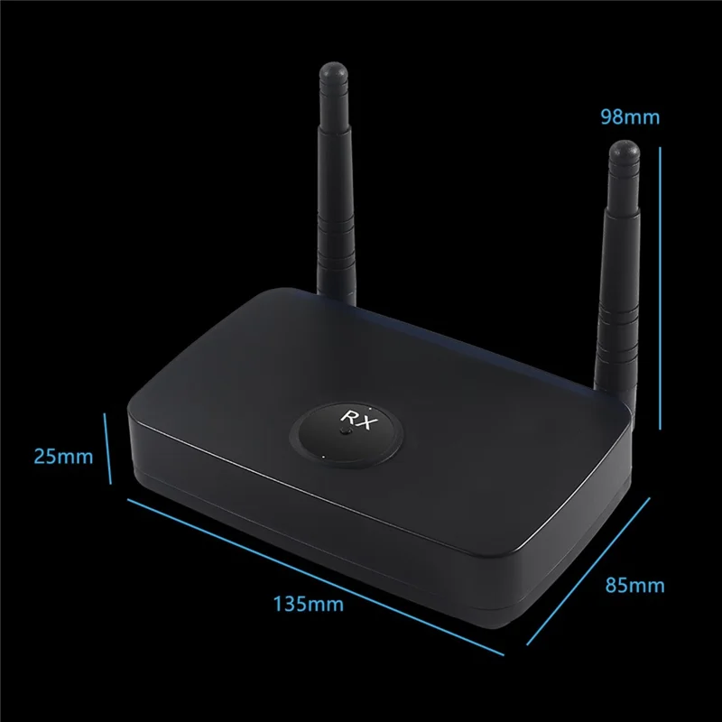 MEASY AM1880 Drahtloser Display-Adapter mit 800 m Reichweite, HD/VGA-Dual-Output, 1080P 60 Hz, Sender und Empfänger Set – EU-Stecker