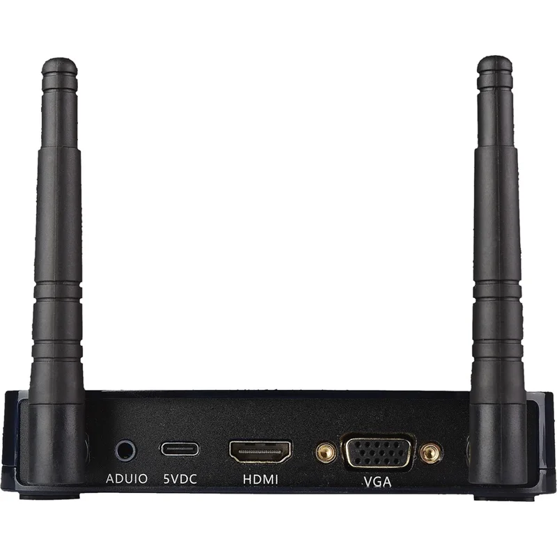 MEASY AM1880 Drahtloser Display-Adapter mit 800 m Reichweite, HD/VGA-Dual-Output, 1080P 60 Hz, Sender und Empfänger Set – EU-Stecker