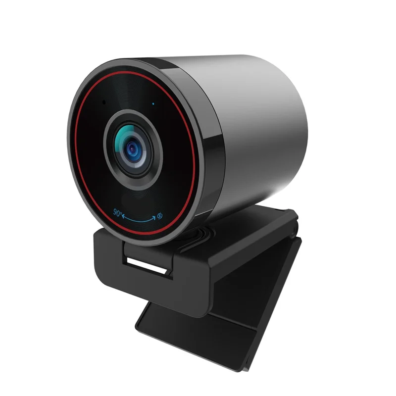 L52 4K Ultra HD Webcam Autofocus 3X Zoom Computer Webcam for Video Conference - Black