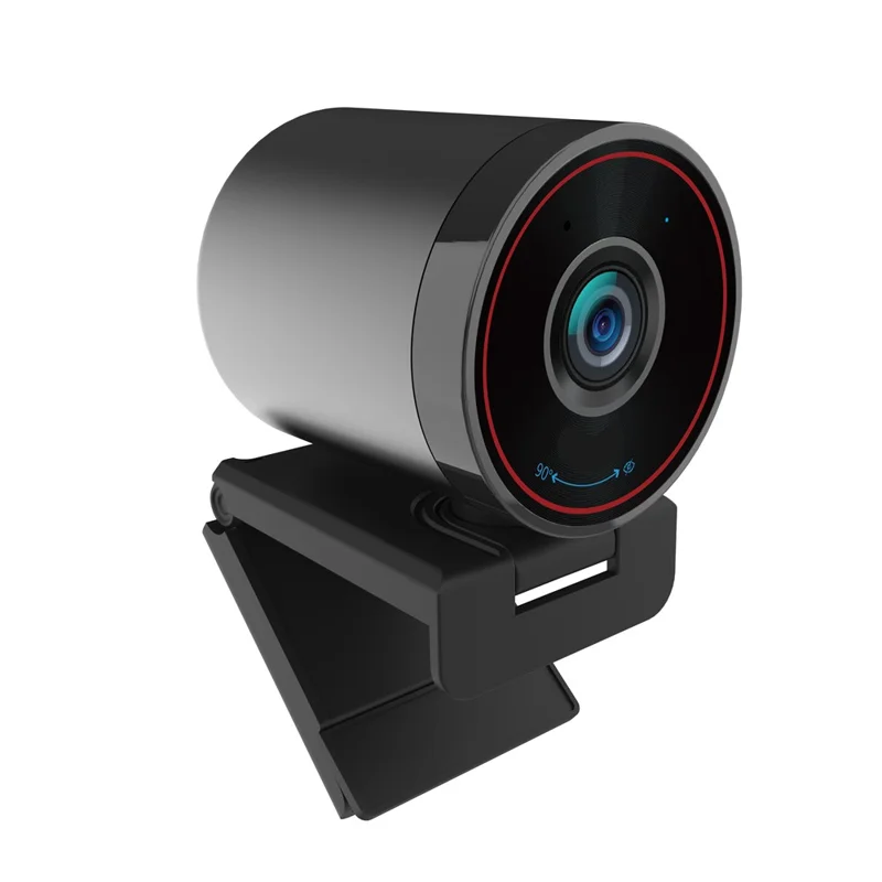L52 4K Ultra HD Webcam Autofocus 3X Zoom Computer Webcam for Video Conference - Black