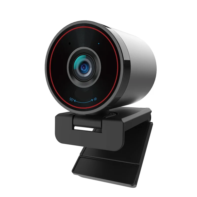 L52 4K Ultra HD Webcam Autofocus 3X Zoom Computer Webcam for Video Conference - Black