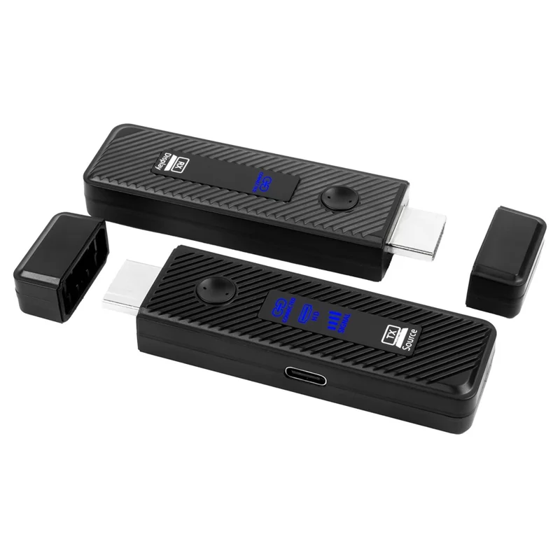 LKD9T / D9R 60 m Trådlös HD-förlängare 1080P Sändare Mottagare Kit för PC TV Projektor - Svart