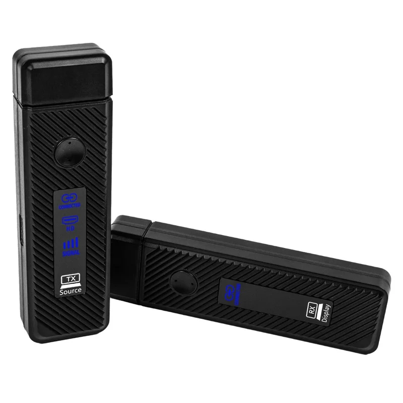 LKD9T / D9R 60 m Trådlös HD-förlängare 1080P Sändare Mottagare Kit för PC TV Projektor - Svart