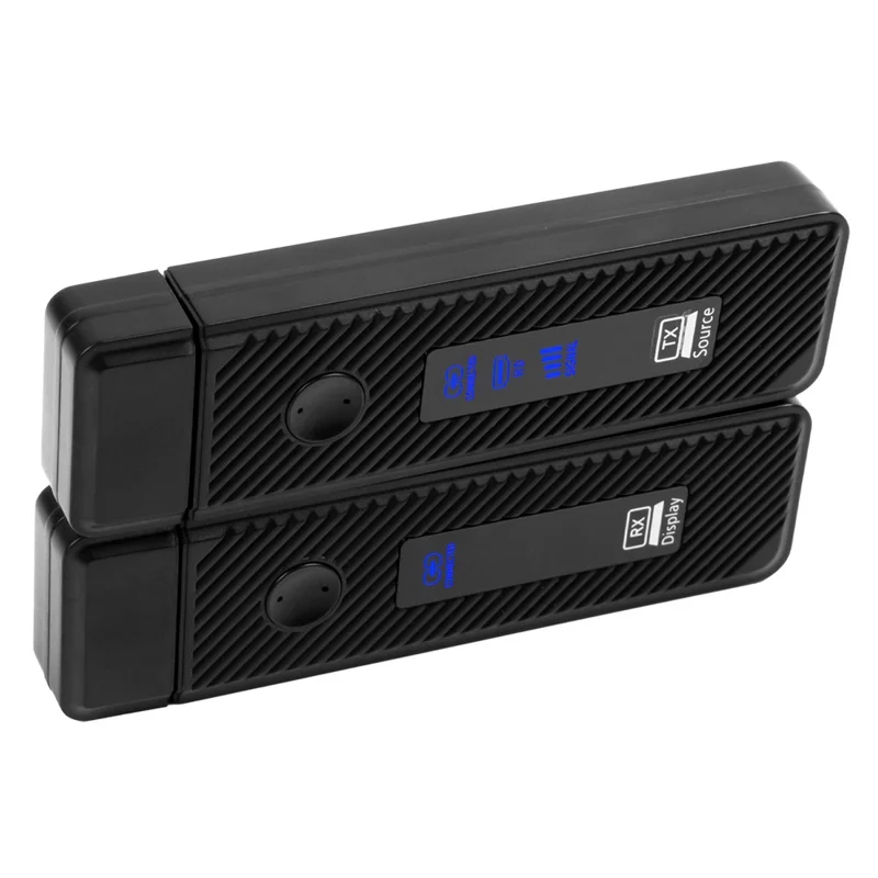 LKD9T / D9R 60 m Trådlös HD-förlängare 1080P Sändare Mottagare Kit för PC TV Projektor - Svart