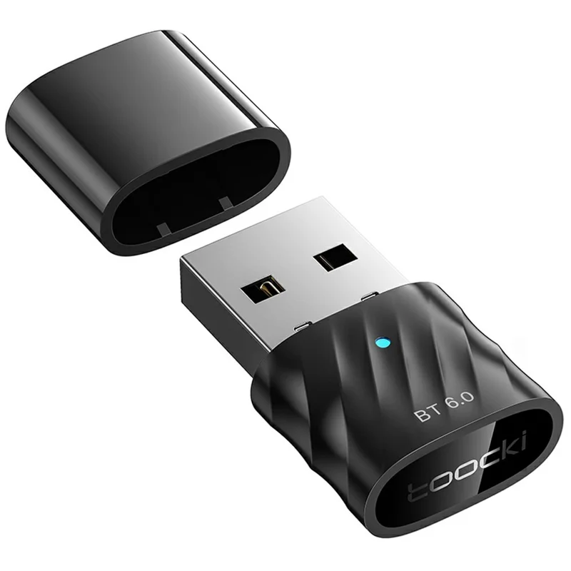 TOOCKI TQ-BT03A USB Bluetooth-compatible 6.0 Adapter 20M Range 7 Devices Wireless Adapter for Desktop PC Laptop