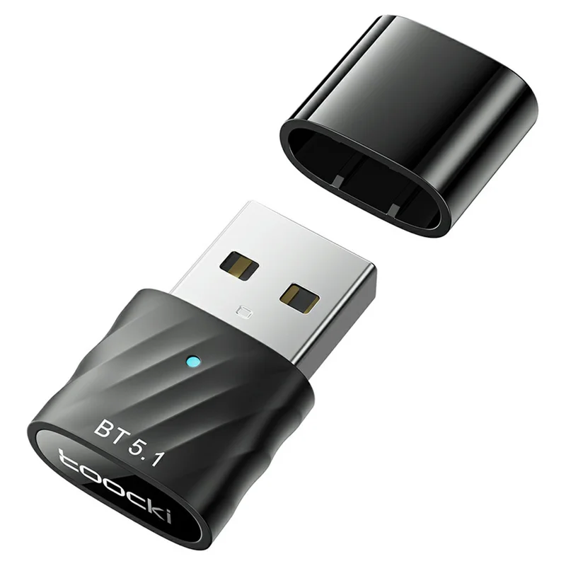 TOOCKI TQ-BT03 USB Bluetooth-compatible 5.1 Adapter 7 Devices Wireless Dongle for PC Laptop Windows