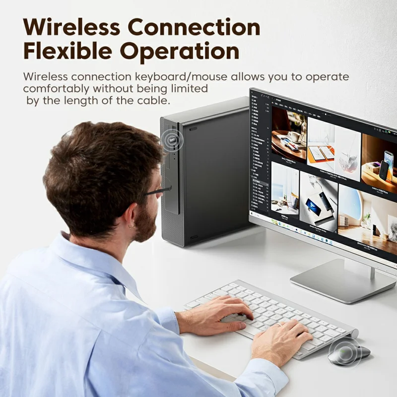 TOOCKI TQ-BT03 USB Bluetooth-compatible 5.1 Adapter 7 Devices Wireless Dongle for PC Laptop Windows