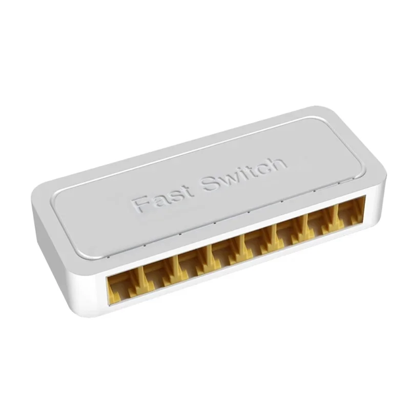 Conmutador Ethernet mini de 8 puertos 10/100 M, chipset IP178G, plug and play, divisor de red de 1 a 8, enchufe UE