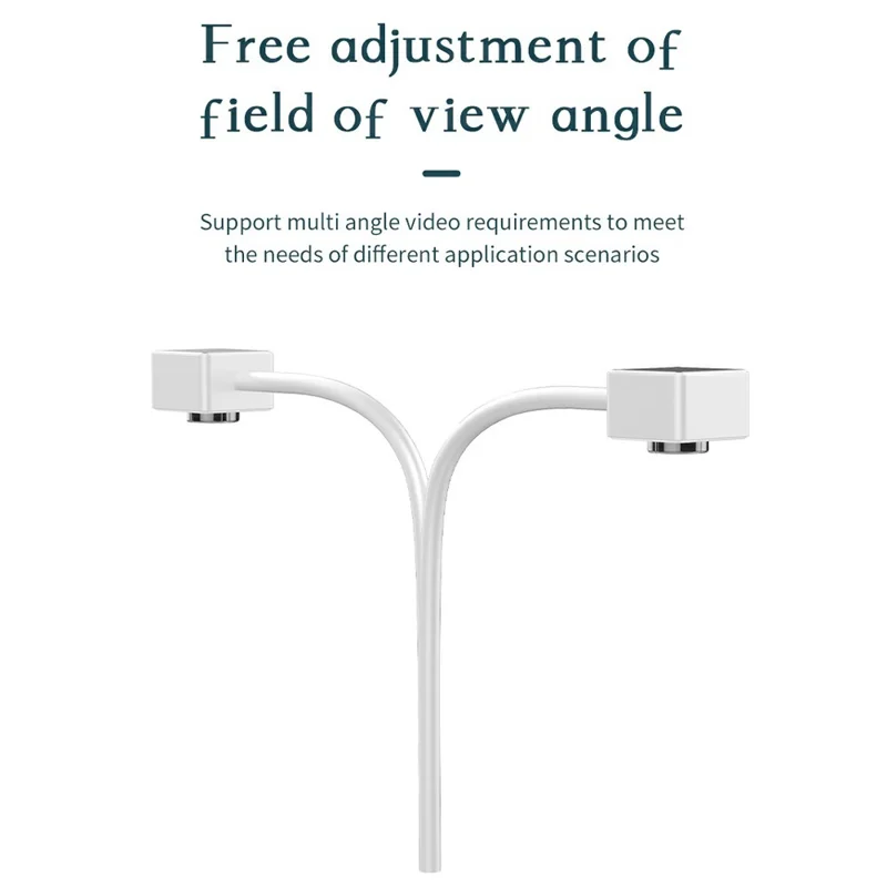 LK518 4K Desktop Document HD Webcam with Microphone USB Live Streaming Visualizer Autofocus Web Camera for Teaching Office - Silver