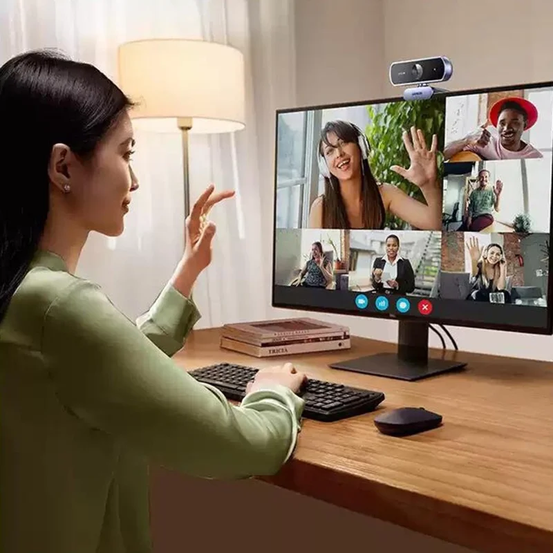 UGREEN CM831-65381 USB 2.0 4K HD Webcam 8MP Dobbelt Mikrofon Auto Fokus Kamera til Videokonference Online Undervisning