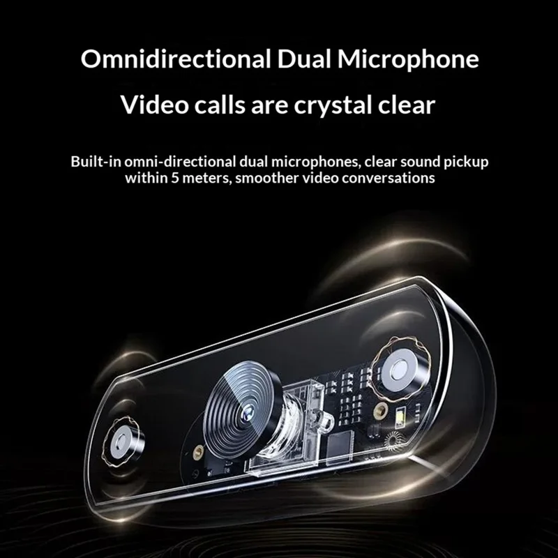 UGREEN CM831-65381 USB 2.0 4K HD Webcam 8MP Dobbelt Mikrofon Auto Fokus Kamera til Videokonference Online Undervisning