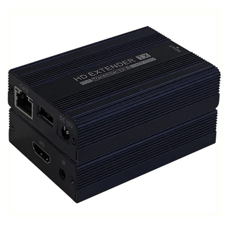 ET1815 150m Ethernet Cable KVM HD Extender for Remote Control (1 Transmitter+1 Receiver) - EU Plug