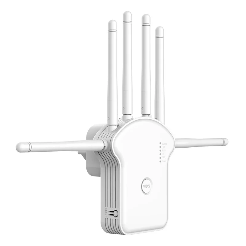 RE300LN 300Mbps WiFi Repeater Range Extender 6 Antennas Wireless Network Signal Booster for Home Office - US Plug