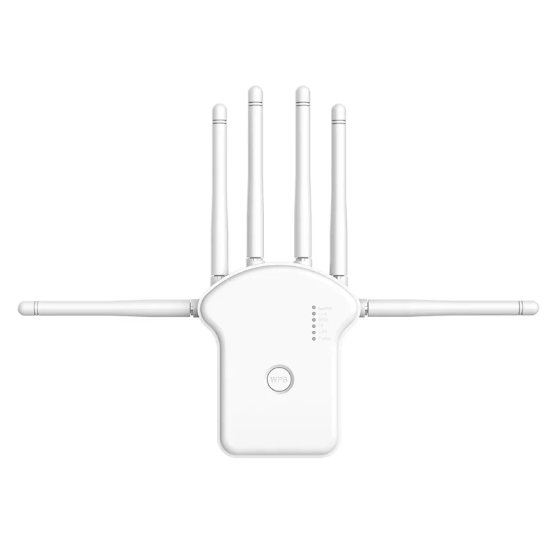 RE300LN 300Mbps WiFi Repeater Range Extender 6 Antennas Wireless Network Signal Booster for Home Office - US Plug
