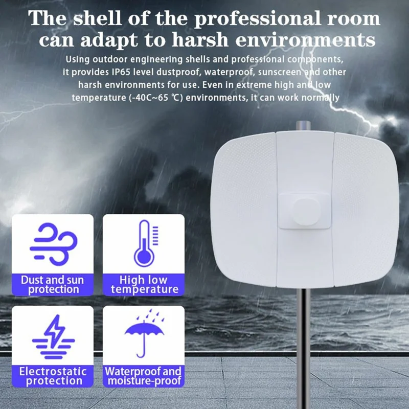 WB5891L Outdoor 5,8-GHz-Wireless-Bridge 900 Mbps 26 dBi 20 km Reichweite IP65 wasserdicht Netzwerkbrücke für Überwachung – US-Stecker