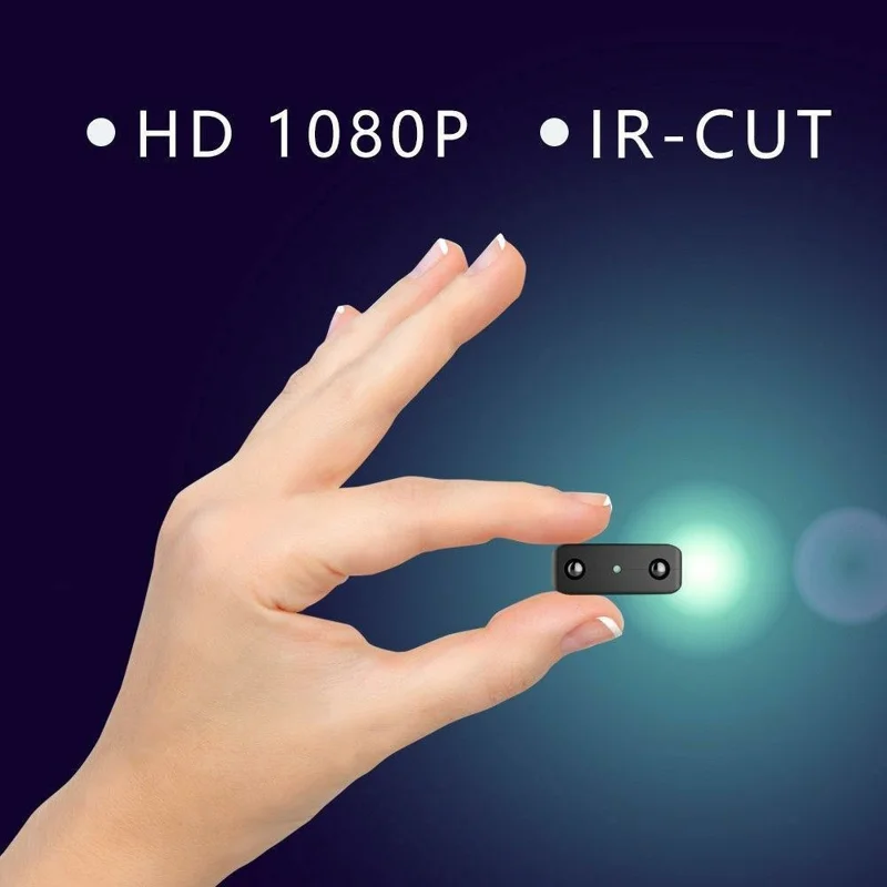 XD Ultra Mini Camera without TF Card 1080P HD Video Recorder Night Vision Motion Detection for Home Security - Black