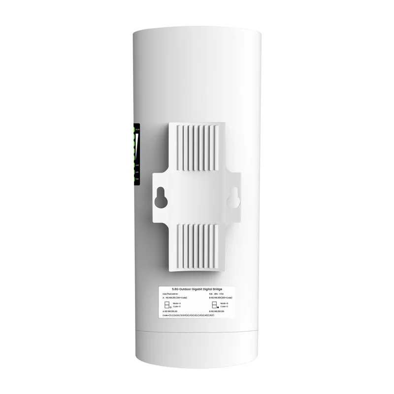 WB5890G 5.8G Outdoor Wireless Bridge CPE 3km Point to Point WiFi Bridge Kit for CCTV Camera Network - EU Plug